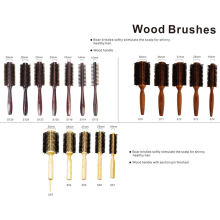 Boar Bristle Wooden Brush with Multiple Sizes